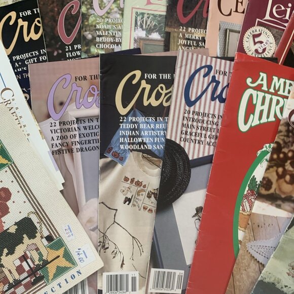 Giant Lot Of Cross-Stitch Magazines Keepsake Calendar Crochet Vintage 1989-94 - Picture 5 of 16